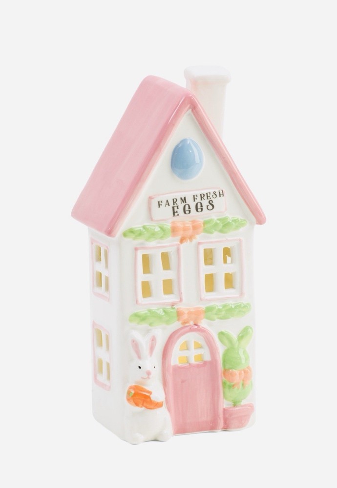 🐰New Ceramic Light Up Easter Bunny House
