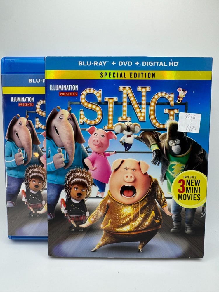 Sing Special Edition Blu-ray WITH RARE OOP SLIPCOVER