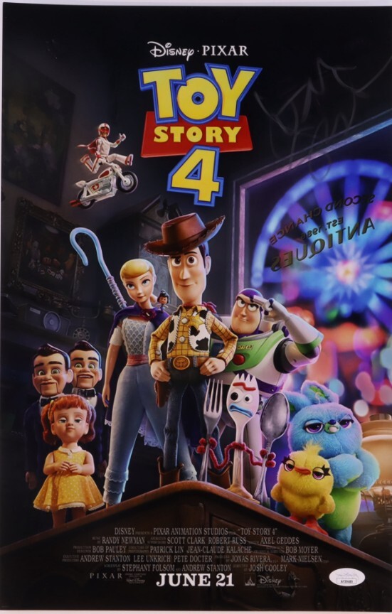 *Clearance Sale* Joan Cusack Signed 11x17 Toy Story 4 Movie Poster Photo JSA-image