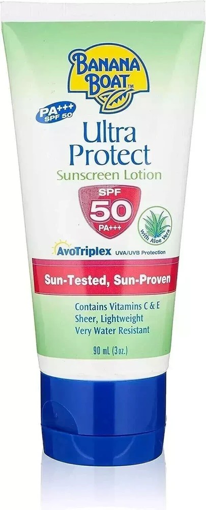 Banana Boat Ultra Protect SPF Sunscreen Lotion with Aloe Vera 90ml Free Shipping