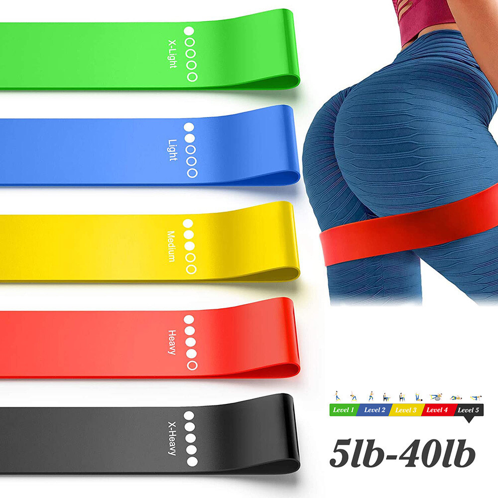 Resistance Bands Loop Gym Exercise Yoga Strength Workout Fitness Butt Lift