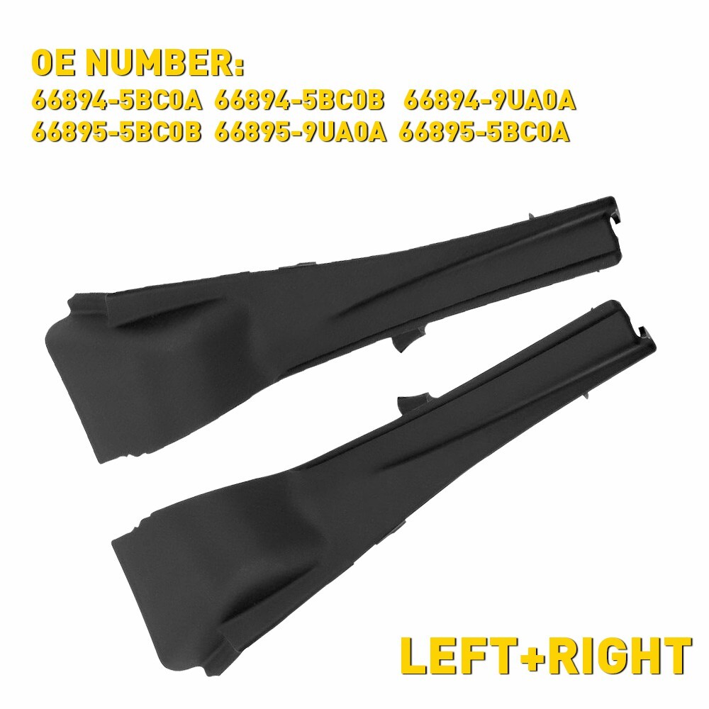 2Pcs Black Front Windshield Wiper Cowl Cover for Nissan Murano 2015-2017