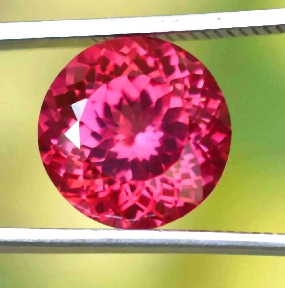 Natural Ceylon padparadscha Sapphire Round Cut 24.85Ct Certified Loose GEMSTONE