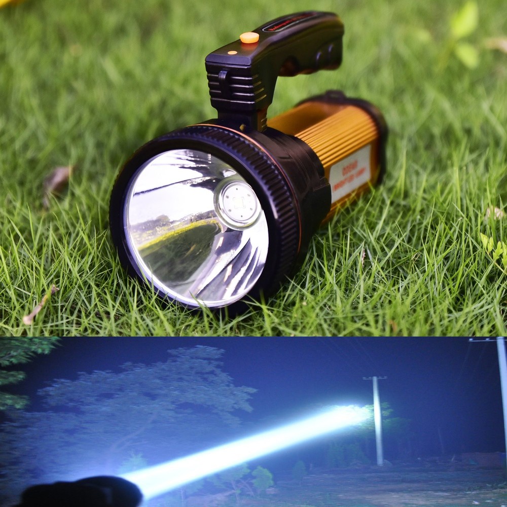 Super Bright LED Handheld Torch Searchlight Portable Spotlight USB Rechargeable Outdoor Light
