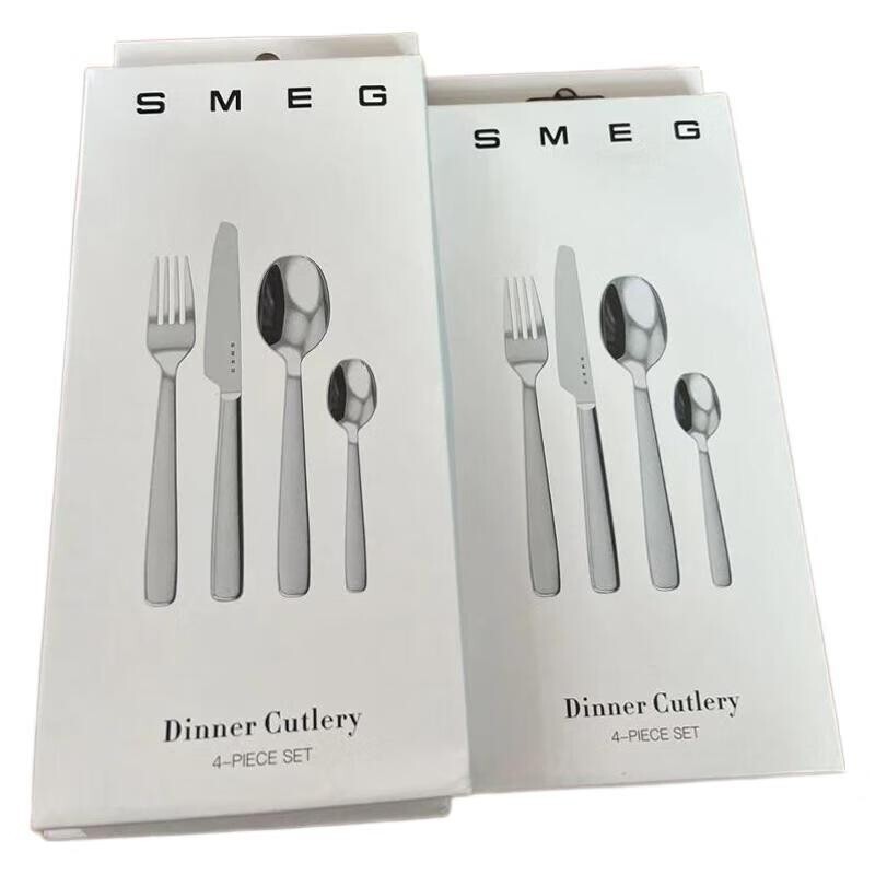 SMEG Stainless Steel 4 Piece Cutlery Set European-Style Tableware