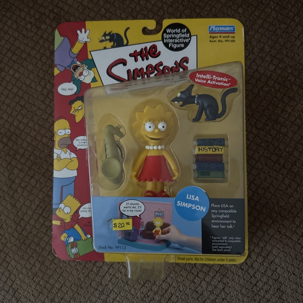 The Simpsons Lisa Simpson Playmates Action Figure Series 1 World Of Springfield