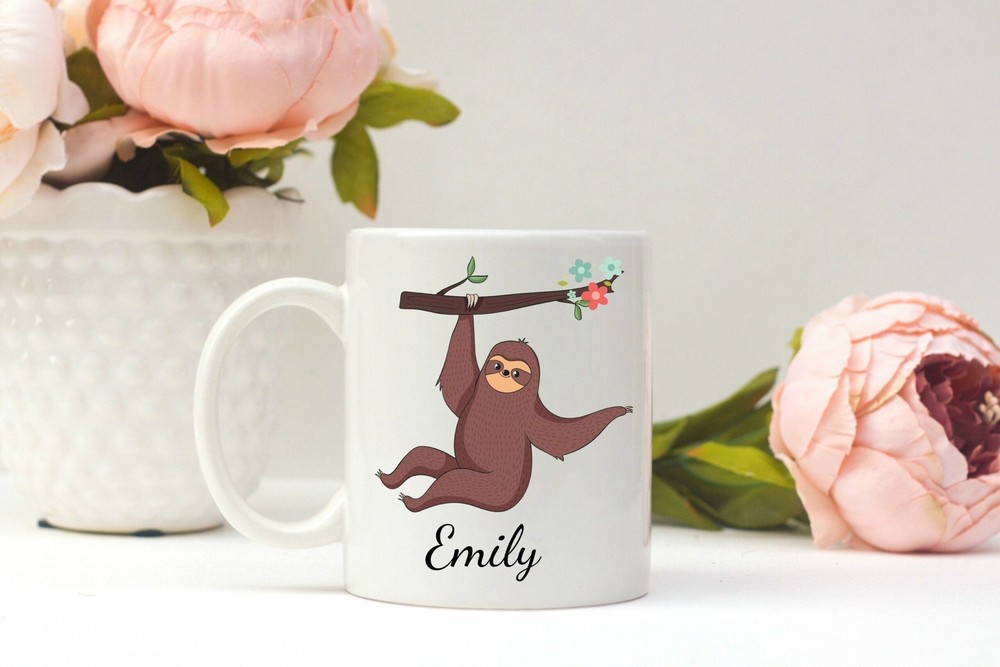 Custom Sloth Mug Sloth Gift For Her Don't Be Hurry Gift For Coworker Or