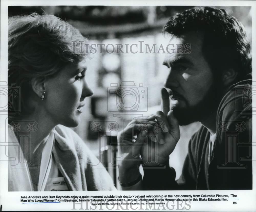 1983 Press Photo Burt Reynolds & Julie Andrews in 