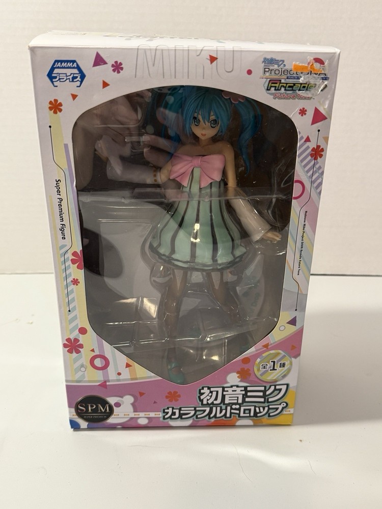 Hatsune Miku Project DIVA Arcade Figure Tone Colorful Drop SEGA Open Box