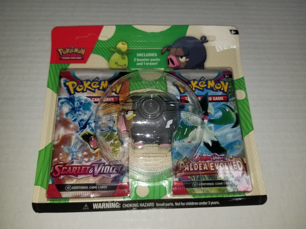 Pokémon Back To School Eraser Blister 2023 LECHONK w/ 2 Sealed Booster Packs NEW-image