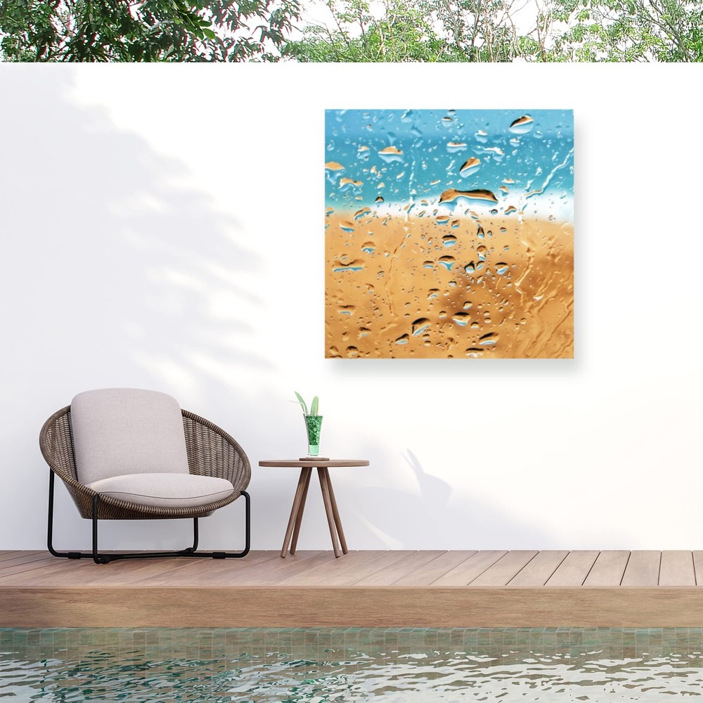 Beata Czyzowska 'Beach Abstract' Outdoor All-Weather Wall Decor