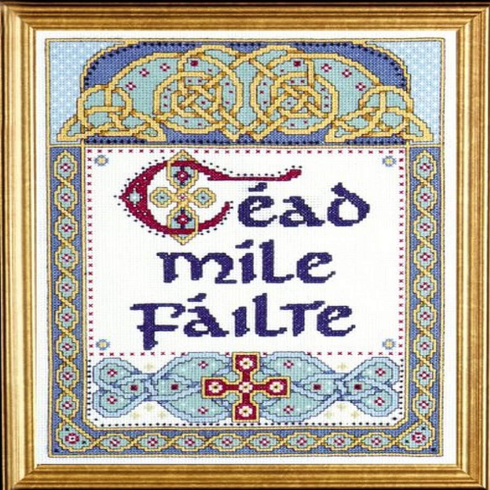 9 x 12 Counted Cross Stitch Kit with 100000 Welcomes Design by Crafts Hundred Thousand