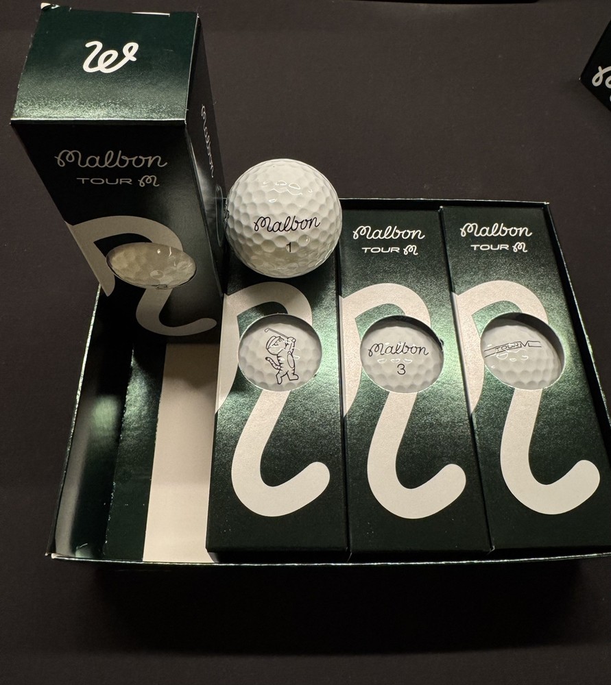 Malbon Tour M Golf Balls - 12X Dozen Box - NEW and UNUSED