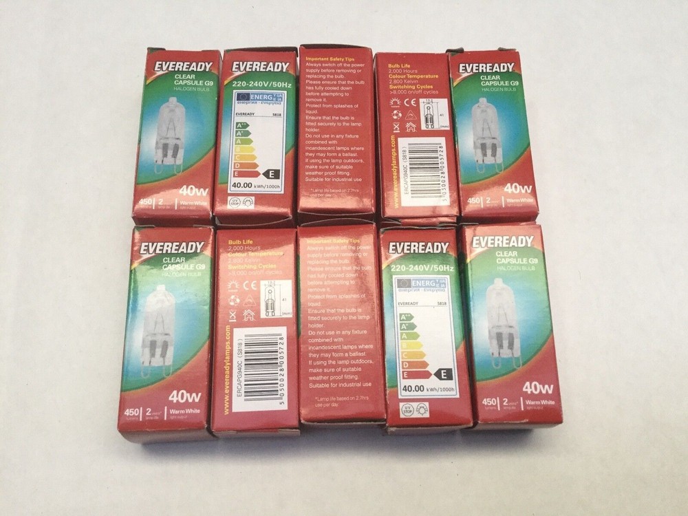 10 x 40W AEG CataLuxe Oven Halogen Lamp Light Bulb Globe DC7003000M 944171535