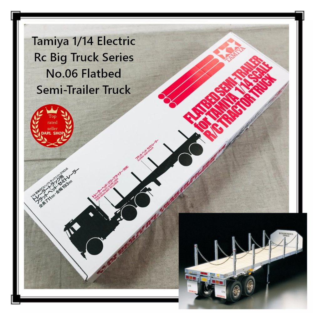 Tamiya 1/14 Scale Electric RC Big Truck Flatbed Semi-Trailer Japan Edition