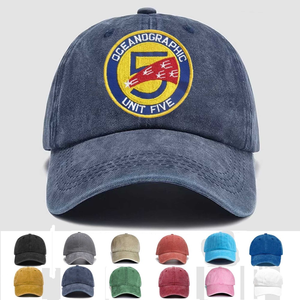 Custom Personalization Embroidered Hat Oceanographic Unit 5, Veteran Cap, Gift