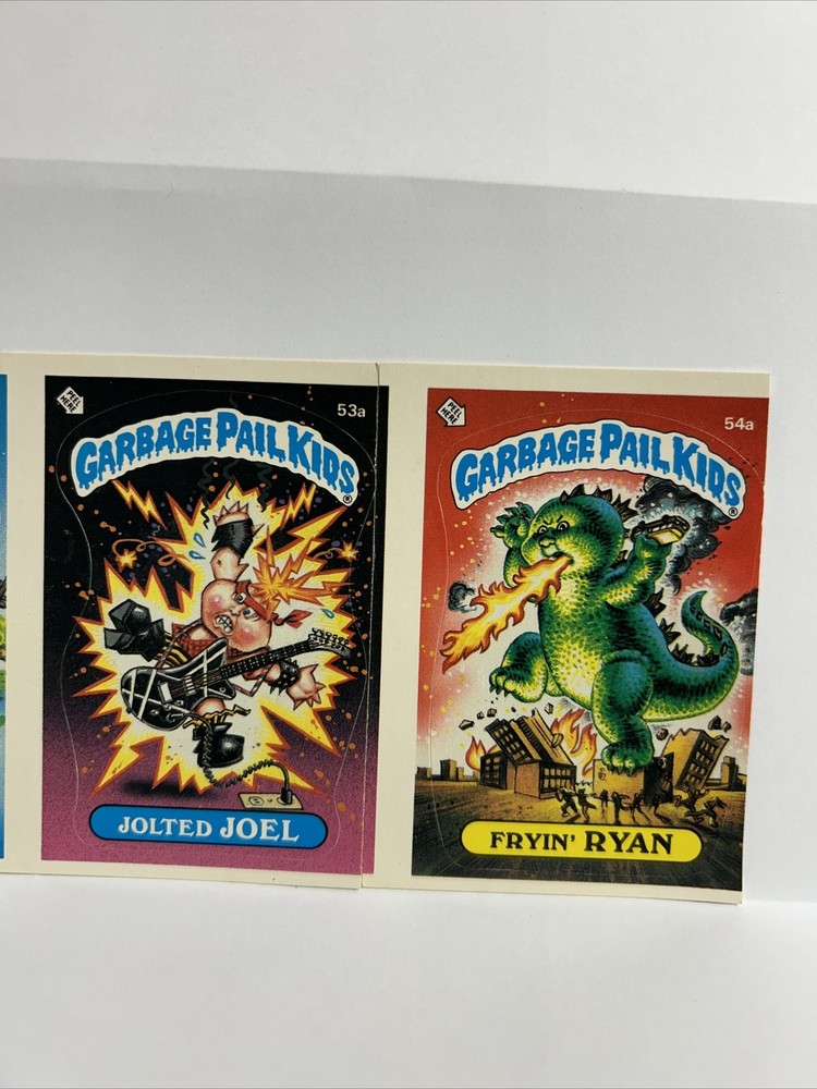 Ultra Rare Garbage Pail Kids GPK OS2 53a 54a Matching Error Sharp Edge