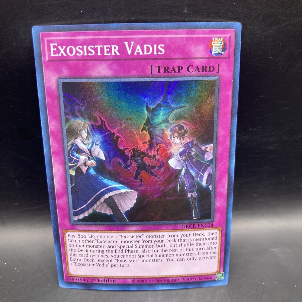 Exosister Vadis GRCR-EN024 1st Ed Super Rare The Grand Creators YuGiOh Card