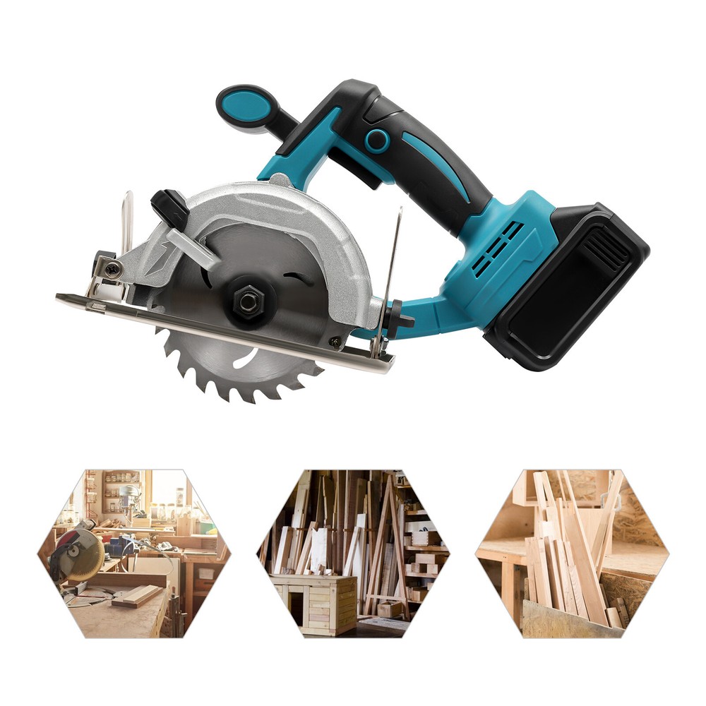 Cordless Mini Electric Circular Saw with 0-45° Adjustable Bevel Cutting