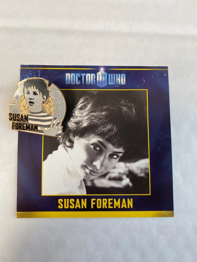DANBURY MINT THE DR DOCTOR WHO TV PIN ENAMEL BADGE COLLECTION - SUSAN FOREMAN