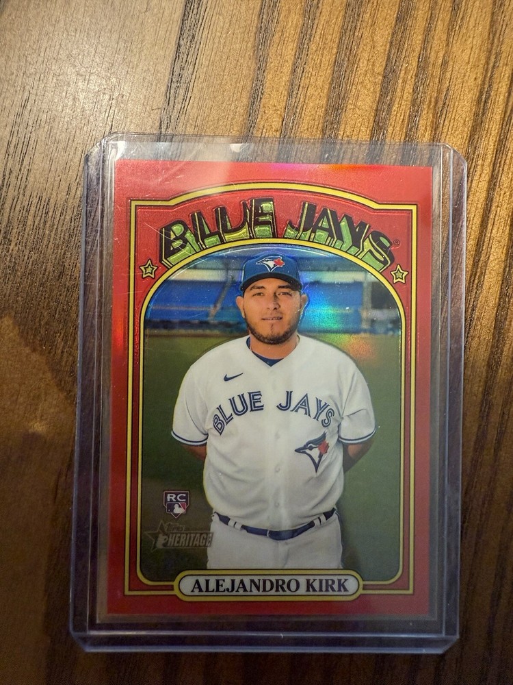2021 Topps Heritage - Chrome Red Border Refractor #544 Alejandro Kirk /372 (RC)