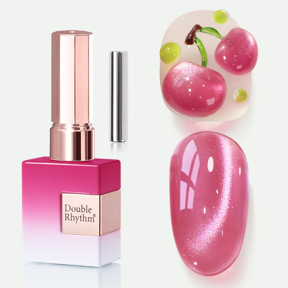 0.5 OZ Cat Eye Gel Polish with Magnet 15ML Holographic Glitter Shimmer Transluce