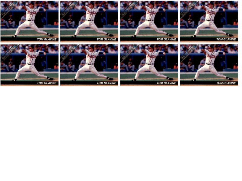 (8) 1992 Ballstreet Tom Glavine Atlanta Braves Card Lot