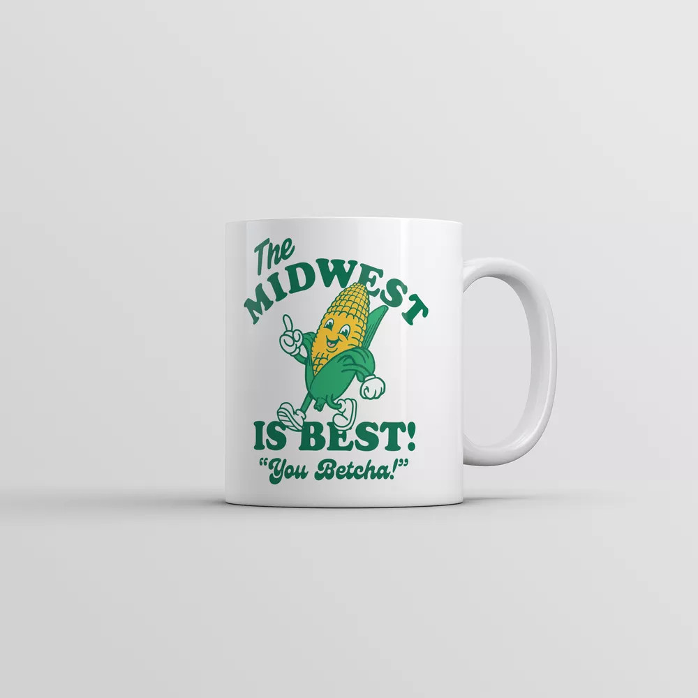 The Midwest Is Best Mug Funny Sarcastic Western Graphic Novelty Coffee Cup