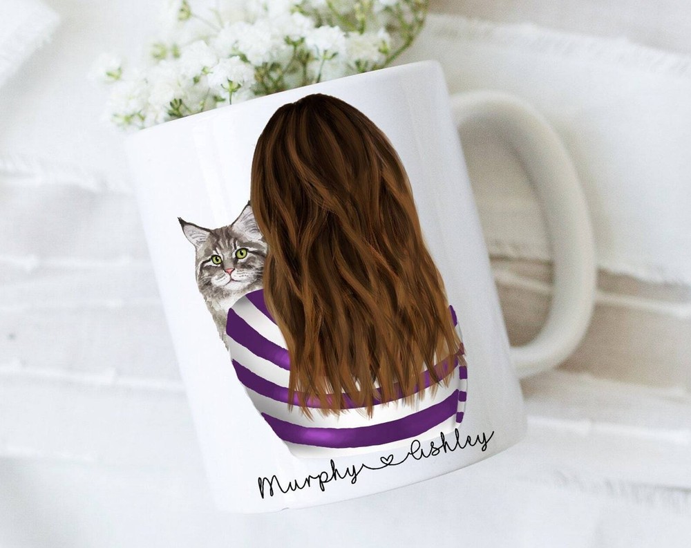 Personalized Cat Gift Maine Coon Cat Gift Cat Lover Mug Maine Coon Mug Custom