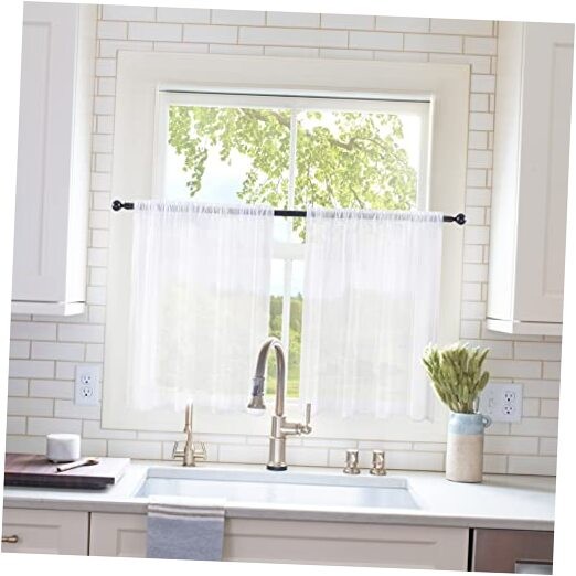 Short Sheer Curtains 30 Inch Length for Kitchen 29