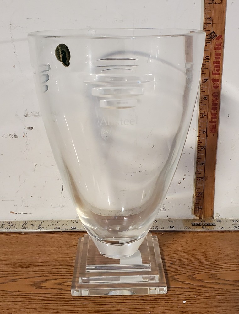 Waterford Metropolitan 12 Inch Large Lead Crystal Clear Vase