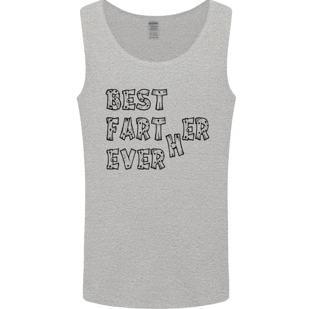 Fathers Day Best Farter Ever Funny Farting Mens Vest Tank Top-image
