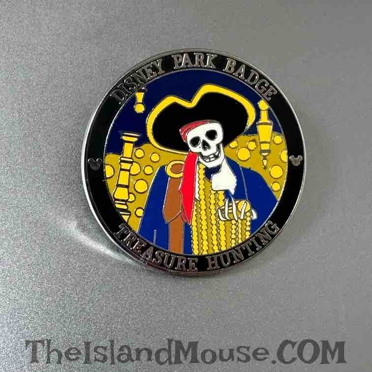 Disney Pirates of the Caribbean Treasure Hunting Park Badges Pin (U1:132234)