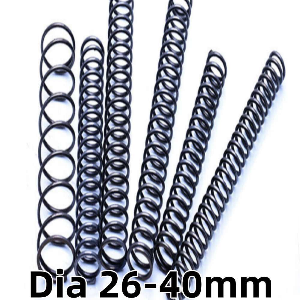 Black Steel Compression Springs 3mm Wire Dia 26-40mm Length 20-100mm