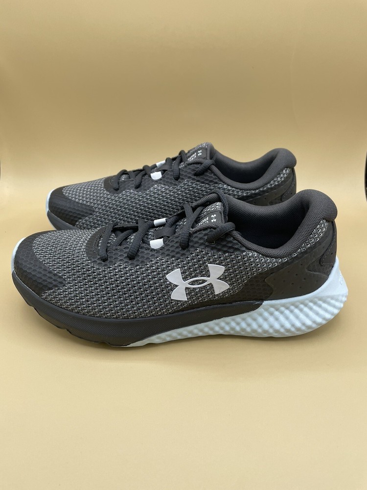 Size 7 Under Armour 3024888-105 Charged Rogue 3 Womens Grey/Blue Running Shoes