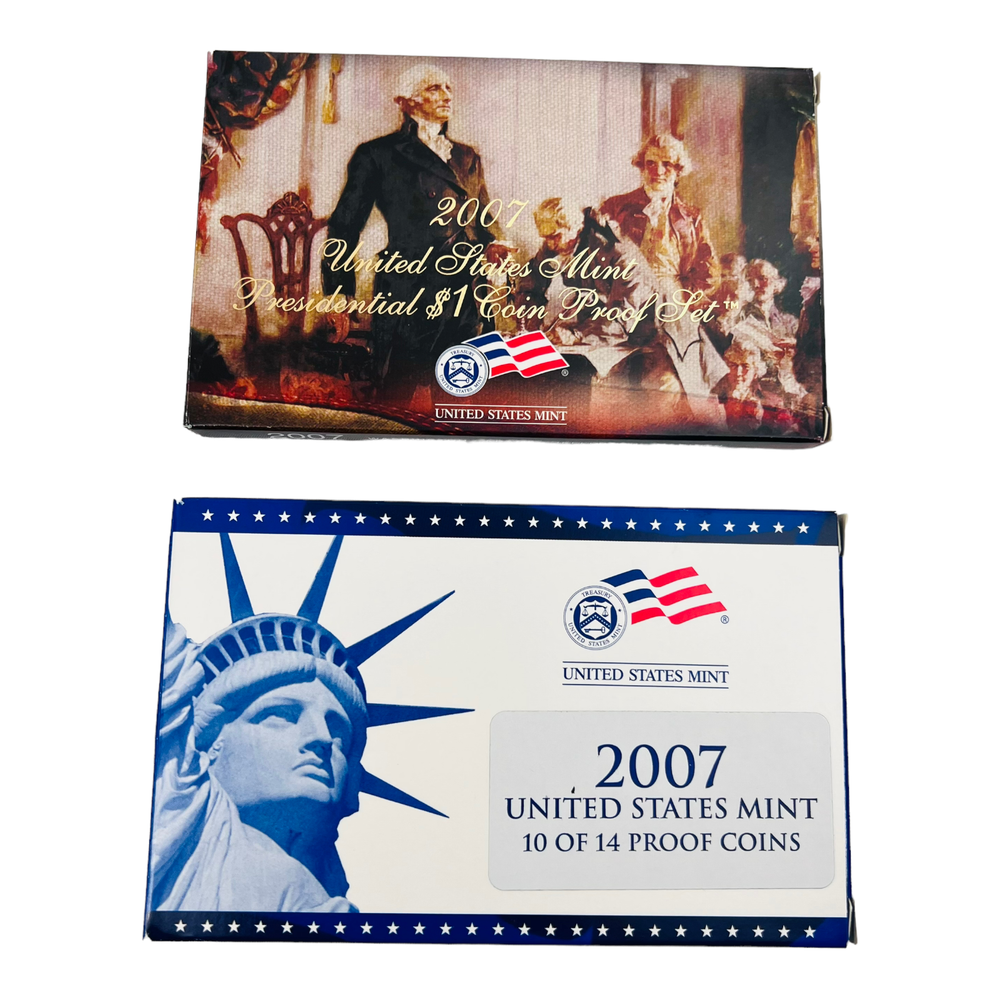 2007 S US Mint Proof Set Clad Uncirculated OGP  14 US Coins