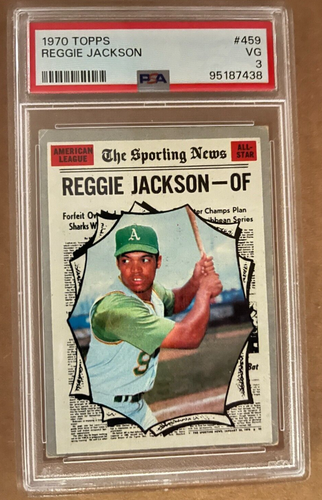 1970 Topps Reggie Jackson PSA 3 VG Oakland A's Yankees Baseball Card