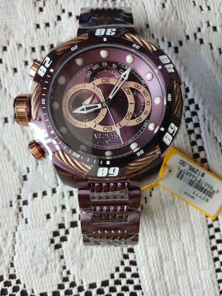 invicta speedway chronograph,model #40777,stainless steel, japan movement, new