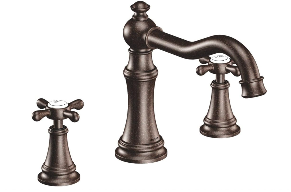 Moen TS22101ORB Weymouth High Arc Roman Tub Trim Kit Oil Rubbed Bronze 800$MSRP