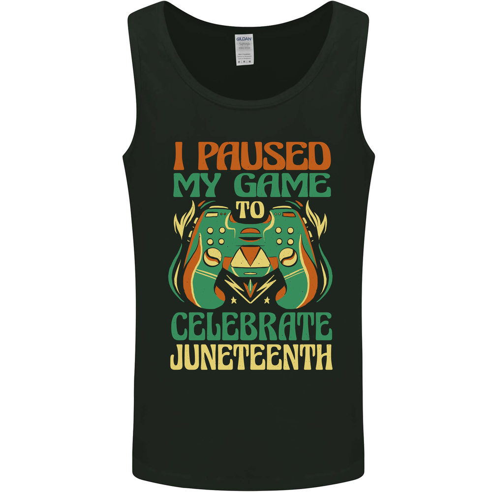 Juneteenth Gamer Gaming Video Games Mens Vest Tank Top