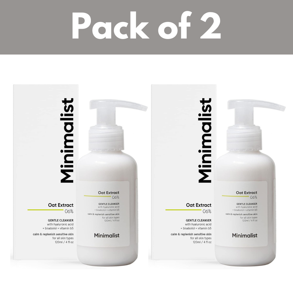 Gentle 6% Oat Extract & Hyaluronic Acid Face Wash 120ml