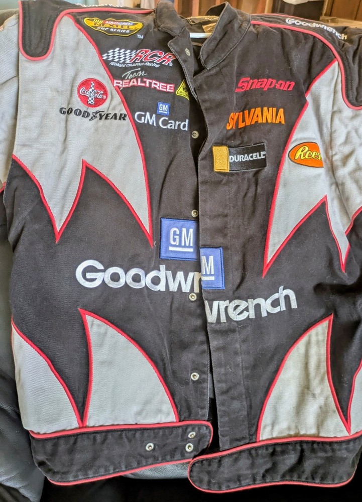 Vintage 90s Chase NASCAR Kevin Harvick Goodwrench Racing Jacket Size LARGE