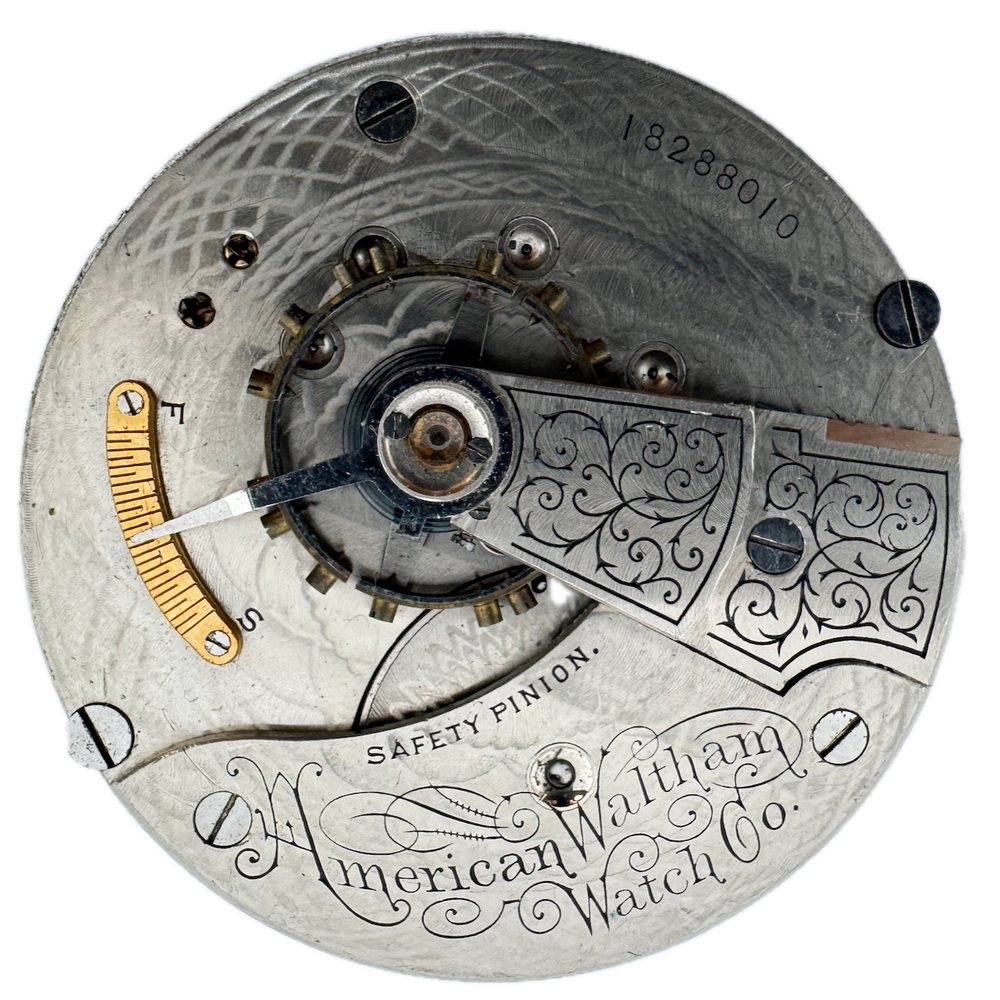Antique 1912 Waltham 7 Jewel Hunter Pocket Watch Movement 18 Size USA