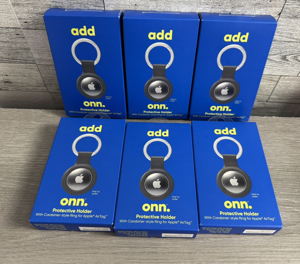 New Onn AirTag Holder Case - Lot of 6 - Brand New