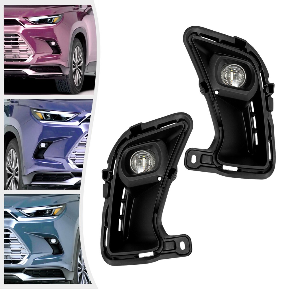 Fog Light For 2024-2025 Toyota Grand Highlander LED Fog Light w/ Bracket Bezel