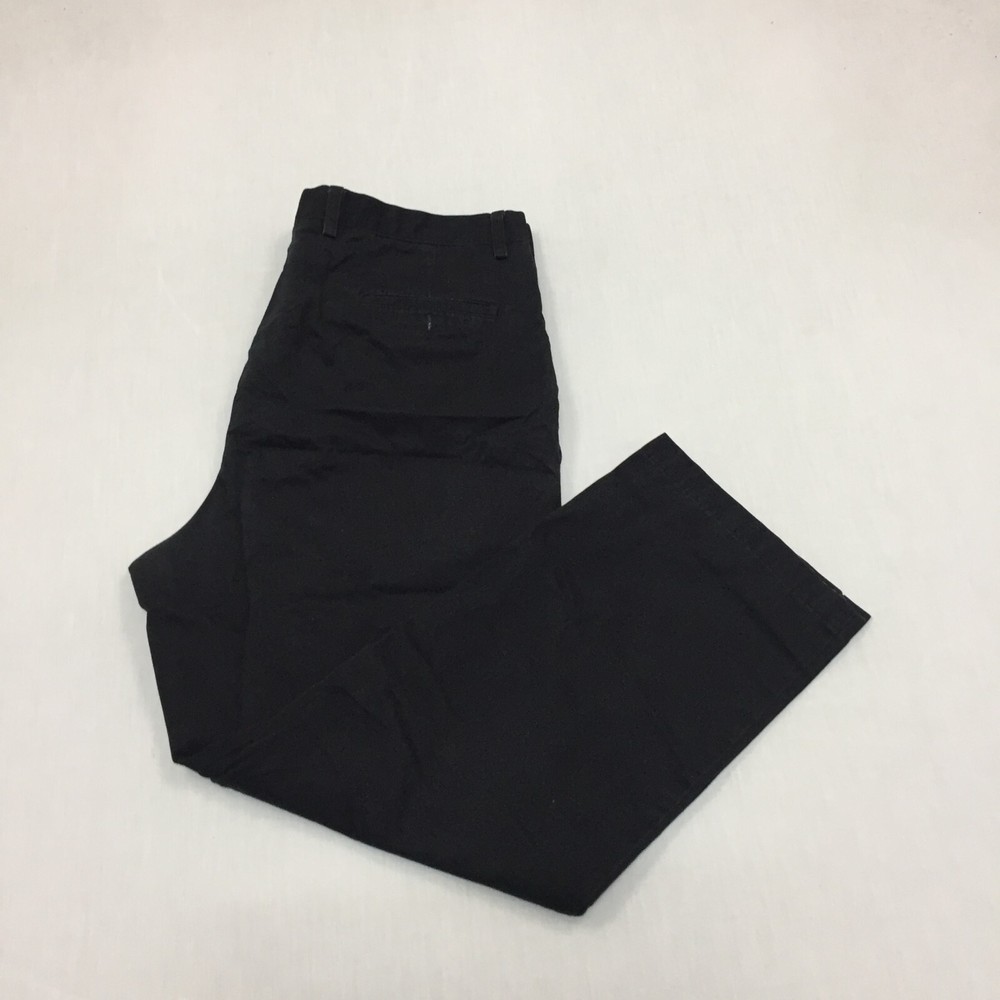 Dockers D3 Chino Trousers Cotton Pants Straight Fit Mens Size 42W 30L Black
