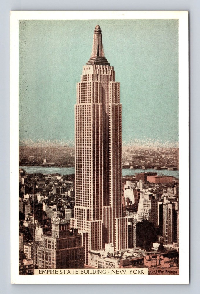 Antique Vintage Souvenir Postcard of NYC’s Empire State Building