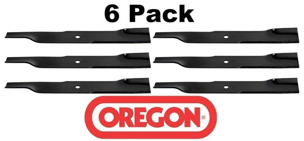 6-Pack Oregon 92-037 Mower Blades - Compatible with Dixon 539119871 & 12421 Models - Durable Replacement Blades for Precision Cutting