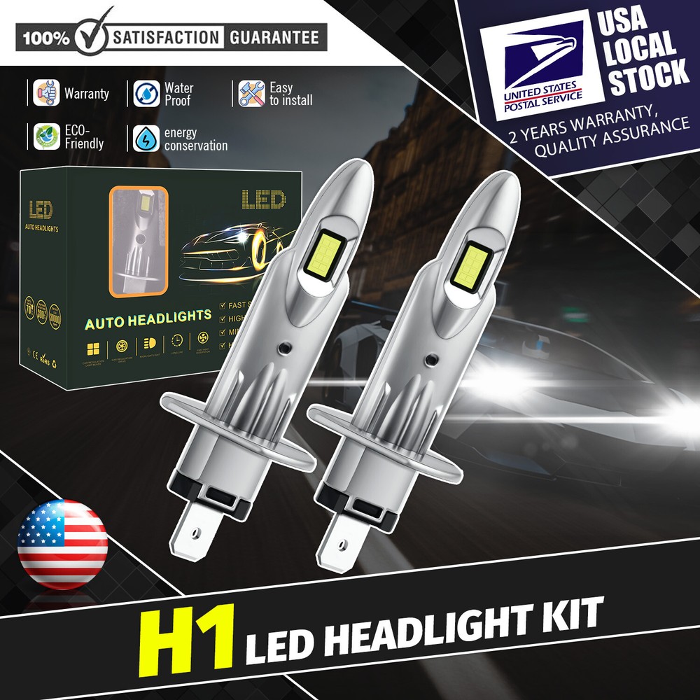 MODIGT H1 LED Headlight Plug&Play Kit High Beam Super Bright White 6000k 36000LM