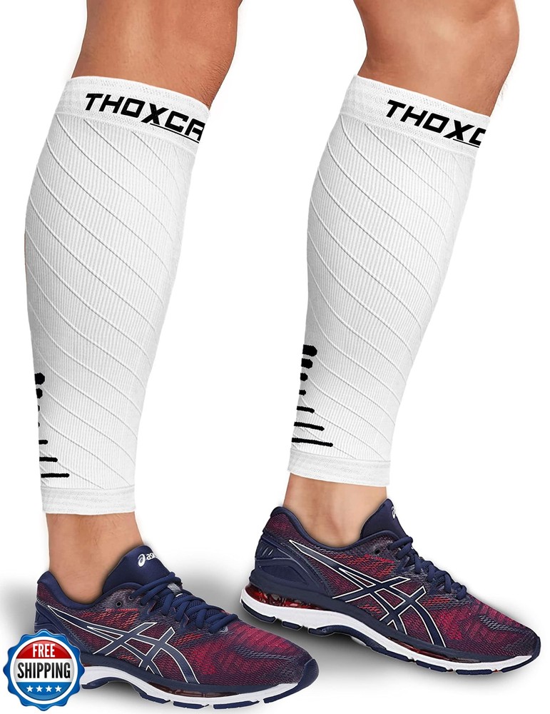 Thoxcare Calf Compression Sleeves for Men & Women – Footless Leg Support (1 Pair)